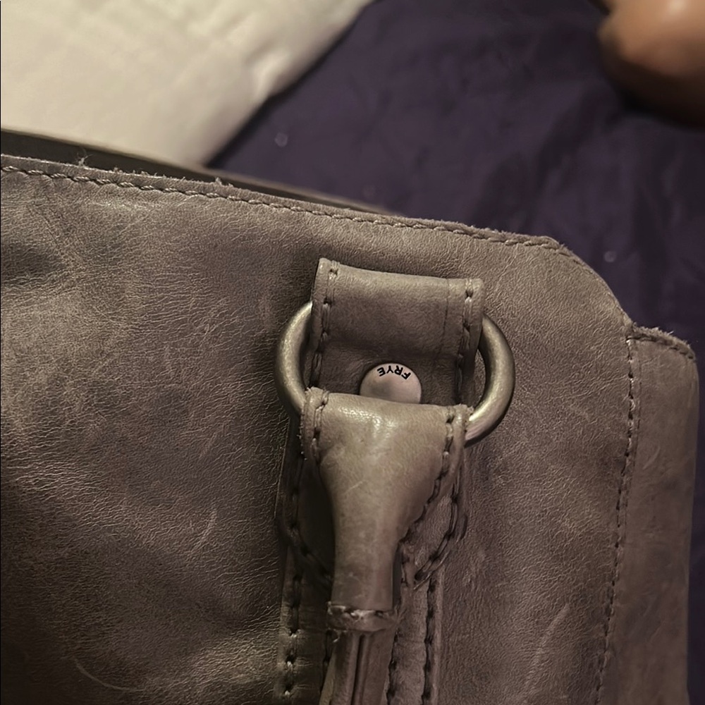 FRYE AND CO. Gray Leather Handbag